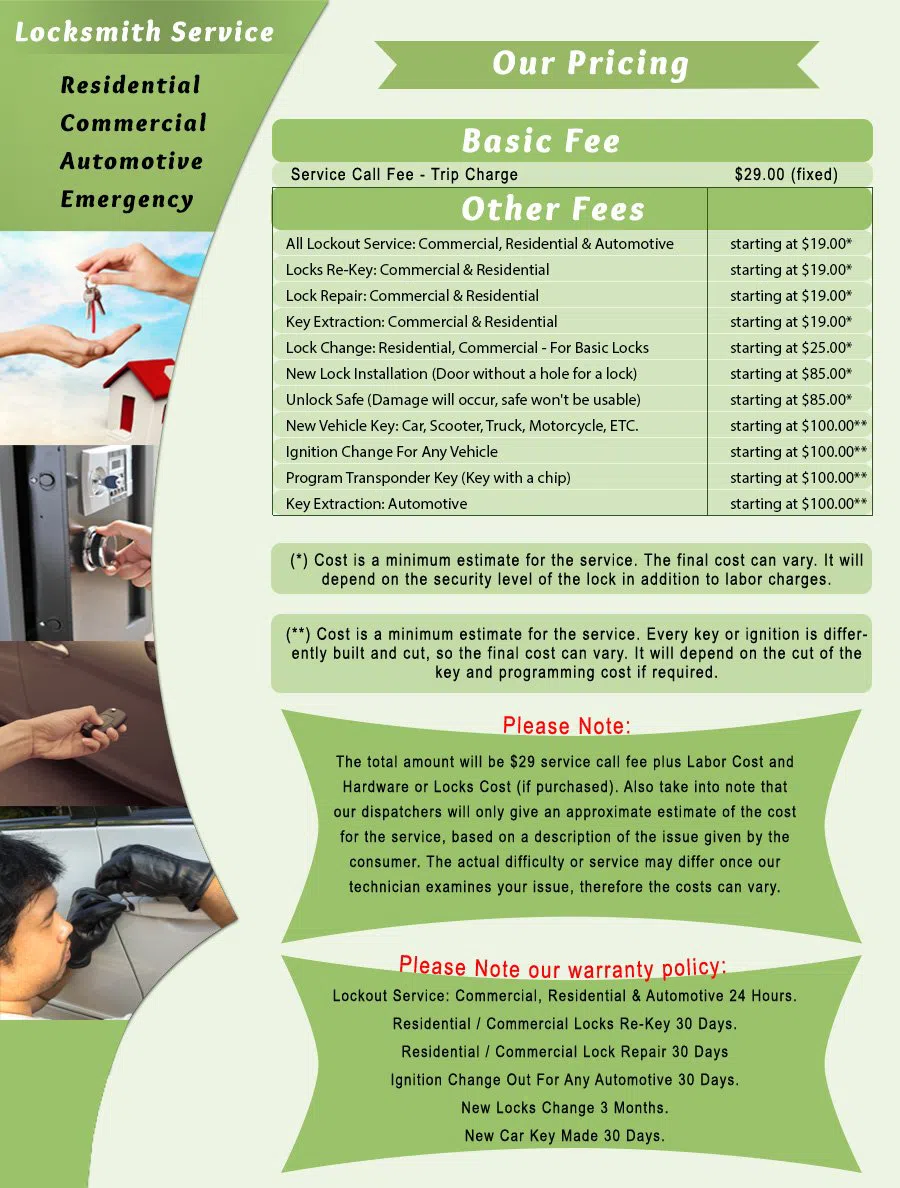 Merion Station PA Locksmith Store Merion Station, PA 610-557-0329 - price-list-c-22